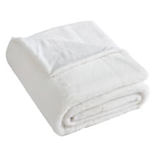 Benz Faux Fur & Sherpa Reversible Throw